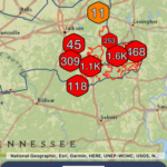Southwest Tennessee Electric outage map