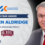 Steven Aldridge, Union University, presented national award
