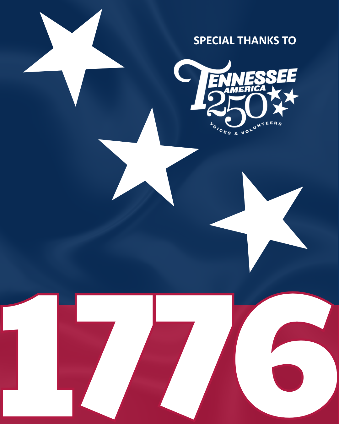 Ned R. McWherter Cultural Arts Center awarded a Tennessee America 250 Grant from the Tennessee Commission for the United States Semiquincentennial