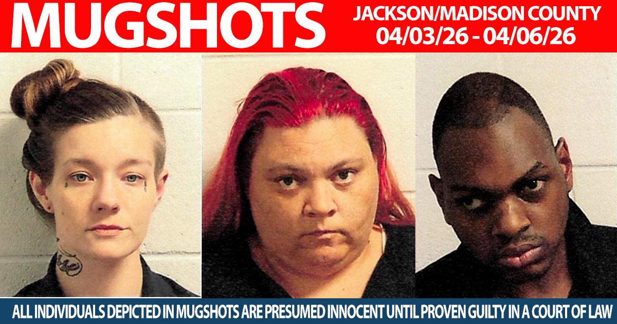 Jackson Mugshots: 04/3/2026 - 04/6/2026 - Talk-N West TN